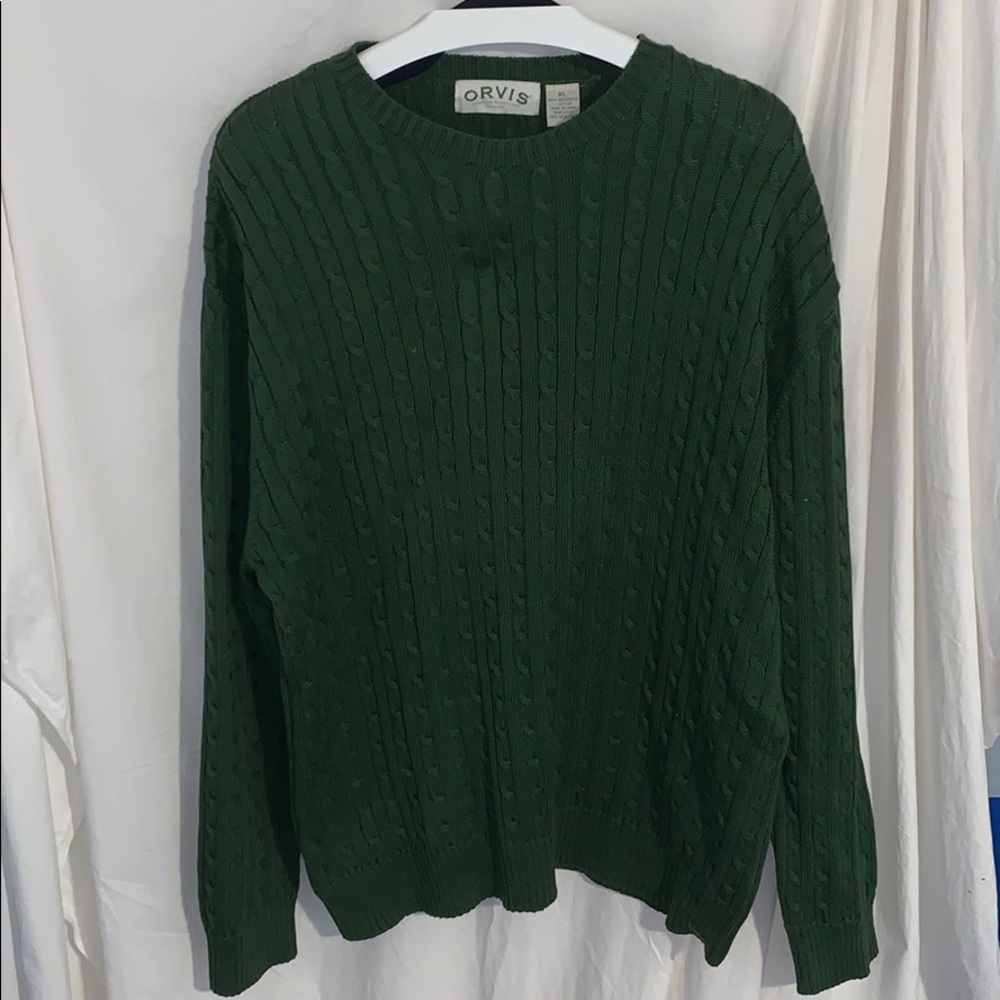 Orvis Green Sweater Size XL